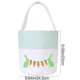 thumbnail image 3 of Kids Easter Egg Bunny Basket, Embroidered Portable Tote, Party Storage Gift Bag, Candy Basket for Easter Party Egg Hunting, 3 of 6