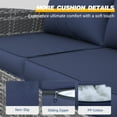 thumbnail image 6 of UDPATIO Outdoor Cushions for Patio Furniture, 4'' Replacement Cushions for Outdoor Furniture, Water-Resistant Patio Furniture Sectional Cushions for Sofa Couch Bench, Navy, 6 of 10