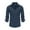 Dark Blue, variant on Aueoeo Mens T-Shirts, Men's Button Up Dress Shirt Casual Solid Color Lapel Long Sleeve Blouse Work Shirt
