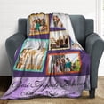 thumbnail image 3 of Custom Throw Blanket for Dad with Photo Personalized Happy Fathers Day Blankets with Pictures Customized Blanket for Dad Grandpa on Fathers day Halloween Christmas New Year Blankets, 3 of 5
