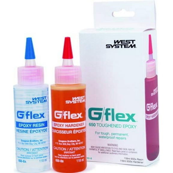 West Systems G Flex Epoxy Bottles 2 Pkg 6508