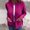 *Hot Pink, variant on Womens Knitted Zip Up Sweater, Lightweight Sweatshirts Jacket With Pockets Hot Pink,Womens Plus M