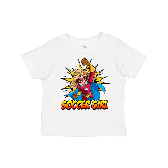 Inktastic Soccer Girl Superhero Girls Toddler T-Shirt