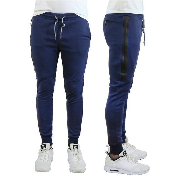 Galaxy by Harvic - Men's Tech Fleece Joggers with Long Side Zipper Pocket (S-2XL) - Walmart.com