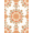 Coral Orange Mustard, Pattern 3, variant on ODIKA 8'x10' Washable Area Rug Non-Slip Chair-Friendly Mat Vintage Orchard Design With Rustic Floral Corner Accents Peach Fruit Refined for Dining Room, Large Office, Lounge