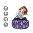 thumbnail image 2 of Plaid Storage Toy Bag Chair, Rhombic Traditional Tartan with Scottish Cultural Origins Retro Folkloric Revival, Stuffed Animal Organizer Washable Bag, Large Size, Multicolor, by Ambesonne, 2 of 3