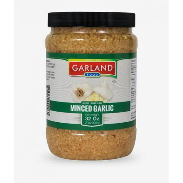 GARLAND FOOD MINCED GARLIC IN WATER 32OZ.