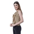 thumbnail image 3 of Moomaya Womens Sleeveless Ruffle Top Round Neck Blouse Casual Tshirt Tops, 3 of 6
