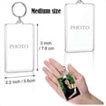 thumbnail image 2 of Picture Keychains Photo Frame Key Chain Pendant Photo Souvenir Decorative Buckle DIY Gift Key Chain, 2 of 7
