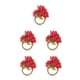 thumbnail image 1 of Servilletero de flores artificiales Ounissouiy 6 piezas color Rojo, 1 of 6
