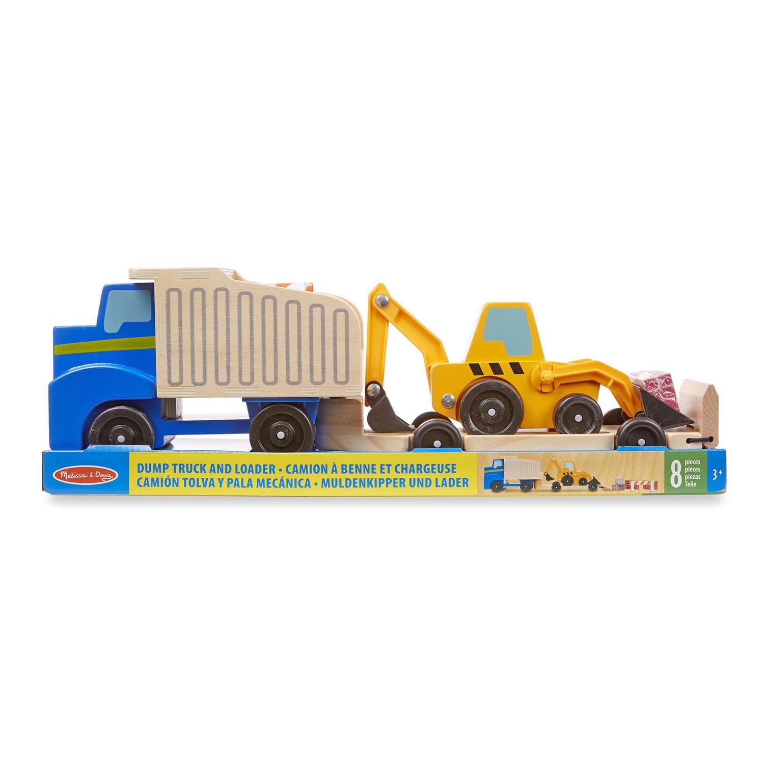 Melissa & Doug Camion à benne basculante jouet classique et chargeur