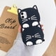 thumbnail image 1 of Funda de silicona 3D con cara de gato para Samsung Galaxy, carcasa de goma suave con dibujos animados en blanco y negro para Samsung Galaxy A12, A13, A10S, A52, A02, A31, A51, A71, A33, A53 Fivean unisex, 1 of 2