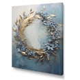 thumbnail image 2 of Designart "Simplicity In Bold And Blue Wreath" Wreath Canvas Wall Art, 2 of 7