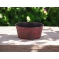 thumbnail image 5 of 10" Red Recycled Plastic Indoor Outdoor Round Pot Planter, 5 of 5