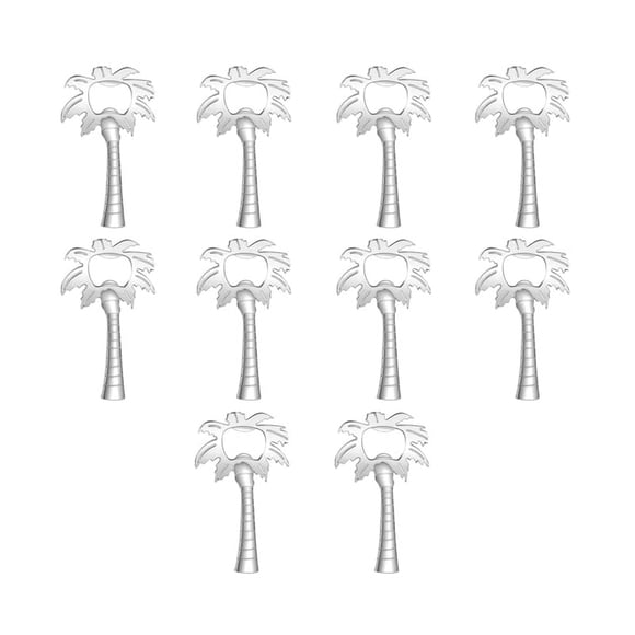 10 Abridores de con Forma de Árbol de para Regalos de Invitados A la Boda, Recuerdos para Suministros de Recuerdo de Boda, Color Plateado