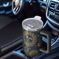 thumbnail image 6 of Starry 40oz Tumbler with Handle and Straw, Large Capacity Travel Cup for Hot & Cold Drinks, Double Walled Vacuum Insulated Cup,Birthday Gifts for Women Girls, Solar, 6 of 6