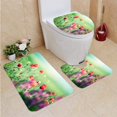 thumbnail image 1 of ABPHQTO Campo de amapolas en Toscana Juego de alfombras de baño de 3 piezas Alfombra de baño Alfombra de contorno y tapa de inodoro ABPHQTO Cont-CHAPPLE-21514, 1 of 2