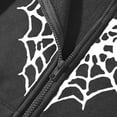 thumbnail image 7 of Bibifish Womens Hoodies Spider Web Print Hoodies Heart Graphic Zip Up Long Sleeve Hoodies Casual Loose Fit Spring Fall Trendy Sweatshirts, 7 of 7