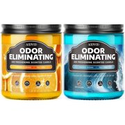 AOOVOO Citrus Lemon + Fantasy Ocean Odor Eliminating Highly Fragranced Candle