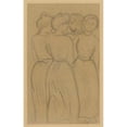 thumbnail image 3 of Aristide Maillol 17x24 Black Modern Framed Museum Art Print Titled - Girls, 3 of 5
