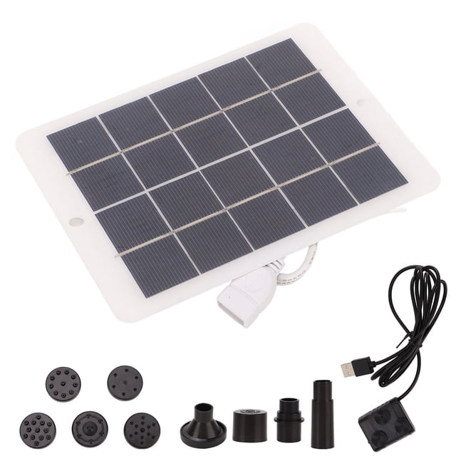 Kit de bomba de Agua solar NikouMX 3W 5V Bomba de fuente solar