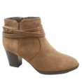 thumbnail image 1 of Dian Women's Zip Almond Toe Straps Western Chunky High Heel Booties Shoes, 1 of 2