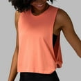 thumbnail image 2 of CAIXIA Tank Tops for Women Racerback Sleeveless Tank Tops for Women Crewneck Camisole Yoga Running Shirts for Women Stretch Gym Clothes,Orange, 2 of 6
