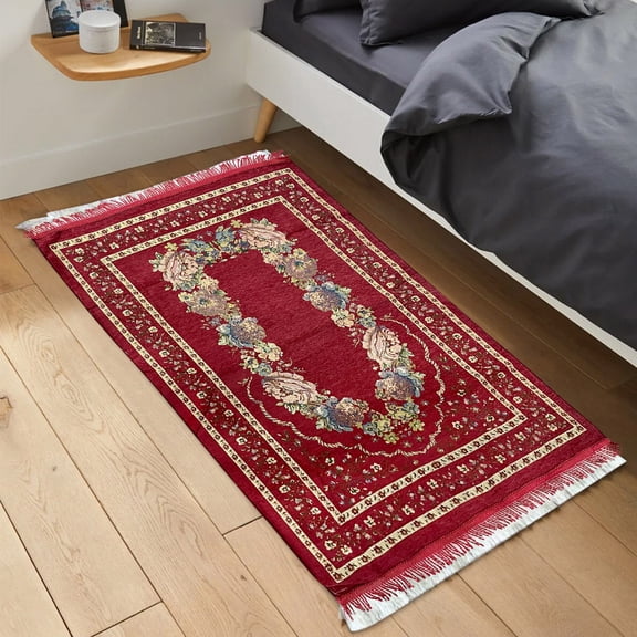 1*Carpet Muslim Worship Blanket Cotton Yarn Islamic Worship Cotton Blanket 70*110Cm Carpet
