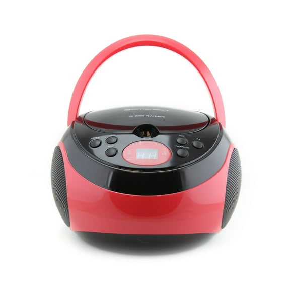Emerson EPB-3000 Portable CD Player with AM/FM Stereo Radio, Red