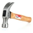 thumbnail image 3 of Hyper Tough 16-Ounce Hardened Steel, Wooden Handle Claw Hammer, 3 of 6