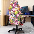 thumbnail image 3 of TSOVTHRID Easter Egg Daisy Floral Print 4 Pieces Gaming Chair Covers Slipcovers, Stretchable Elastic Computer Reclining Gaming Chair Seat Cover with Armrest Covers for Easter Decor, 3 of 7