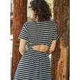 thumbnail image 3 of The Get Women's Cut Out T-Shirt Dress with Short Sleeves, 3 of 7