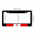 thumbnail image 3 of Sloboki National Flag of Canada License Plate Frame Universal Aluminum Metal Car Tag Holders Cars Decor, 3 of 5