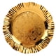 thumbnail image 1 of Bandeja redonda para servir de oro, bandeja redonda para servir de oro, plato dorado para dulces, plato para aperitivos, elaborado por expertos, 1 of 9