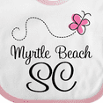 thumbnail image 4 of Inktastic Myrtle Beach South Carolina Girls Baby Bib, 4 of 4