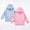 Light Blue + Pink, variant on Arshiner 2-Pack Girls Oversized Hoodies Pullover Sweatshirts with Kangaroo Pocket, Kids Fashion Casual Outfits Fall Winter Clothes, Soft Solid Classic Pull-On Hooded Sweatshirts for Kids 3-10Y