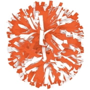 2 Color Plastic Instock Cheerleading Pom Orange