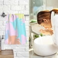 thumbnail image 6 of Colorful Horse Silhouette Patterned Hand Towels 2 PCS, Cotton Bath Towel for Drying Face Hands Body Decorative Water Absorbent Lightweight Towels for Bathroom Ktichen Travel Gym, 16"x28", 6 of 6