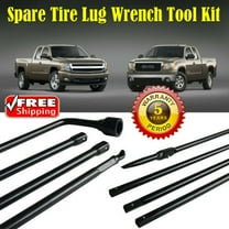 Dayplus Spare Tire Lug Wrench Jack Tools Kit   4 Piece Set   Case for Chevy GMC Cadillac