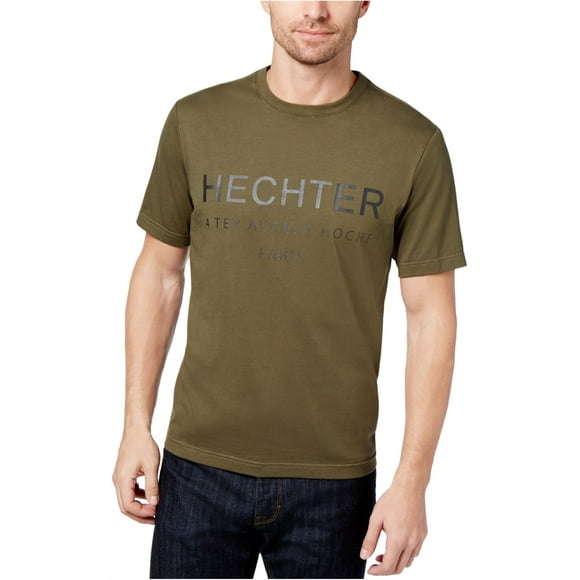 Daniel Hechter Mens Paris Graphic T-Shirt, Green, X-Large