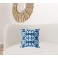 thumbnail image 3 of HomeRoots 418143 5 x 18 x 18 in. Blue Blown Seam Geometric Indoor & Outdoor Throw Pillow, 3 of 5
