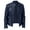 Dark Blue, variant on FRSASU Men's Casual Stand Collar Leather Jacket Motorcycle Lightweight Leather Outwear Black