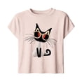 thumbnail image 3 of Knitting Cat T-Shirt T-Shirt For Women Casual Summer Short Sleeve Tops For Women Cat Shirts For Women Womens Graphic T Shirts Comfortable Tshirt Women Boho Graphic Tees For Women, 3 of 3