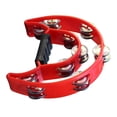 thumbnail image 2 of Musical Percussion Tambourine, Lightweight Sturdy Creativity And Imagination Inspiring Hand Tambourine Bell Handle Design Plastic  For Concert, 2 of 8