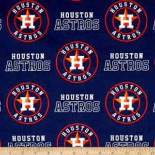 MLB Baseball Houston Astros Throwback Cotton Fabric Priced by 