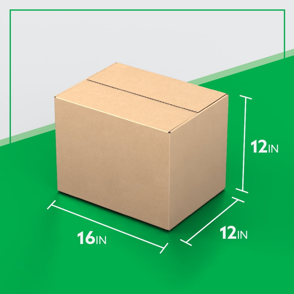 16" x 12" x 12" Bulk Boxes for Shipping, Mailing, Packing, Packaging and Storage, 400-CT Pallet