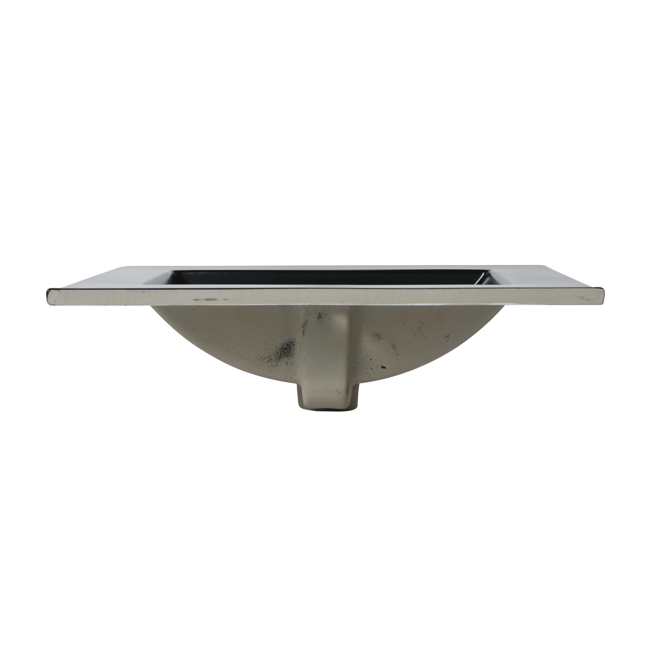 Noble House 24" Bathroom Vanity Top with Integrated Sink, Single Hole, Overflow, Easy-to-Clean Glaze, Black