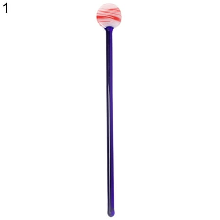 

Greenred High Temperature Resistance Mixing Spoon Food Grade Glass Fruit Juice Coffee Scoop for Home