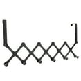 thumbnail image 3 of Door Hanger, Bathroom Hook Wall Mount Hanger, Foldable Hanging Towel Rack Behind Door Hanger, For Garage, Garden, Kitchen, Laundry, Office Door Hanger For Coats 6 Hooks, 3 of 8