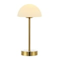 thumbnail image 5 of JONATHAN Y Xavier 12.5" Modern Minimalist Iron Rechargeable Integrated Portable LED Table Lamp, Brass Gold/White, JYL7109C, 5 of 6
